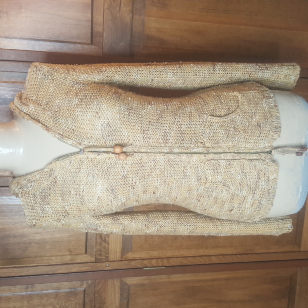 Vertigo Paris Hooded Zip Front Sweater Sz M